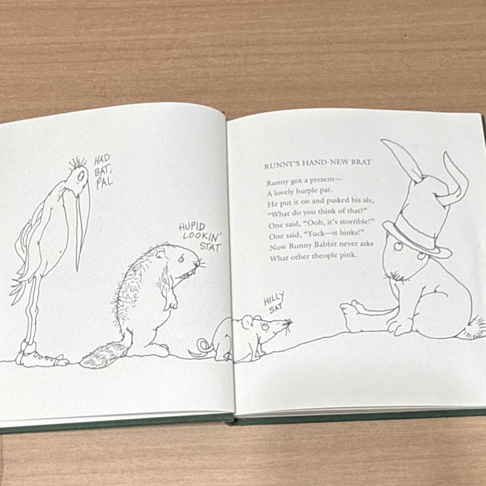 Runny Babbit Shel Silverstein Hardcover HarperCollins Humorous Rabbits