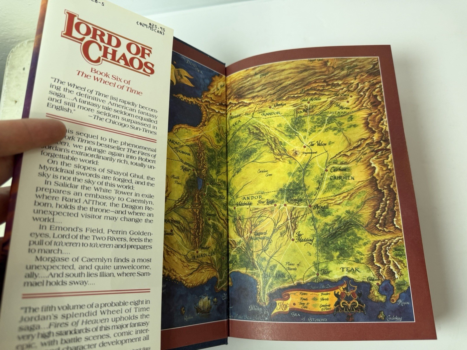 Lord of Chaos by Robert Jordan 1st Edition/1st Print HC Wheel of Time