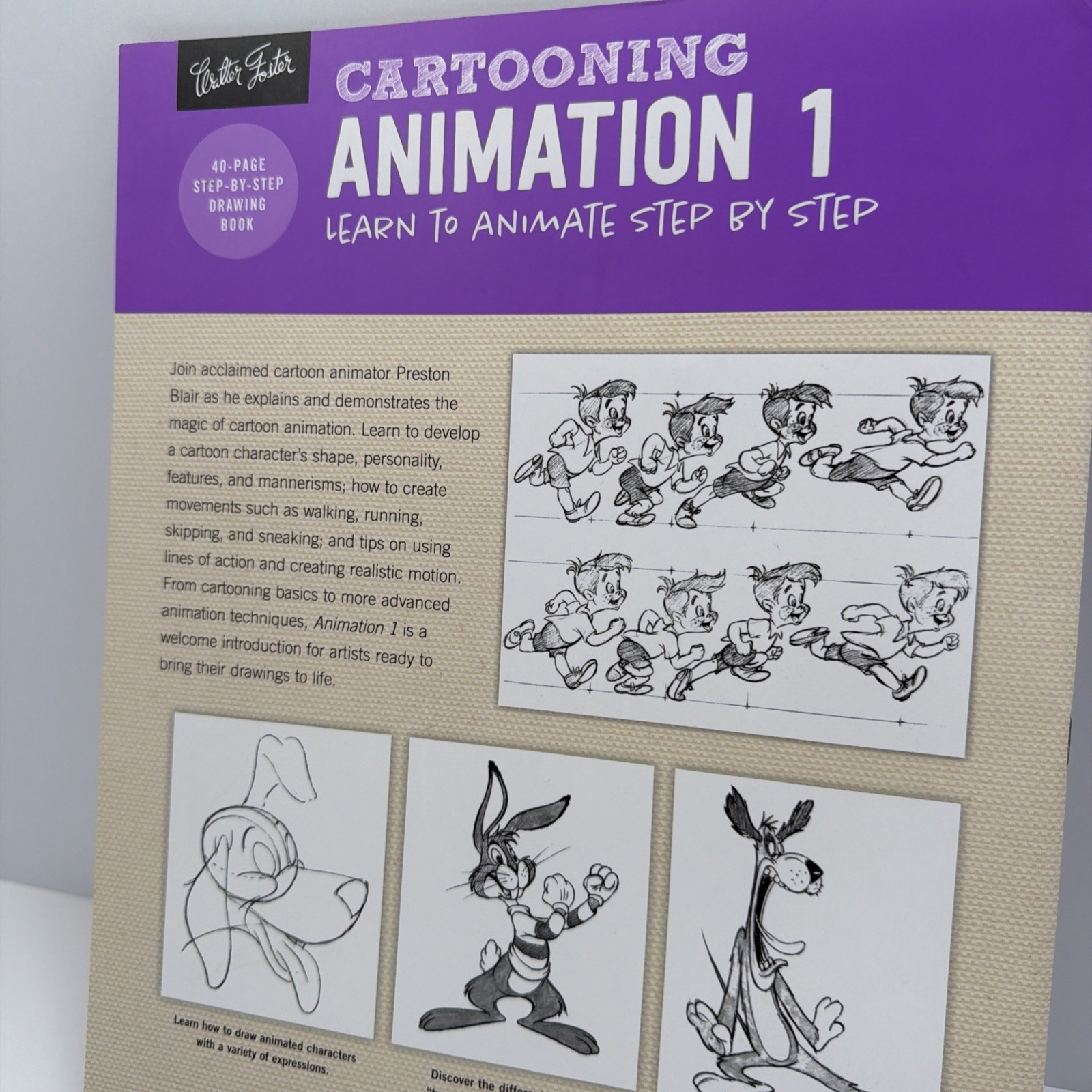Cartooning: Animation 1 with Preston Blair: Learn to animate step by step New