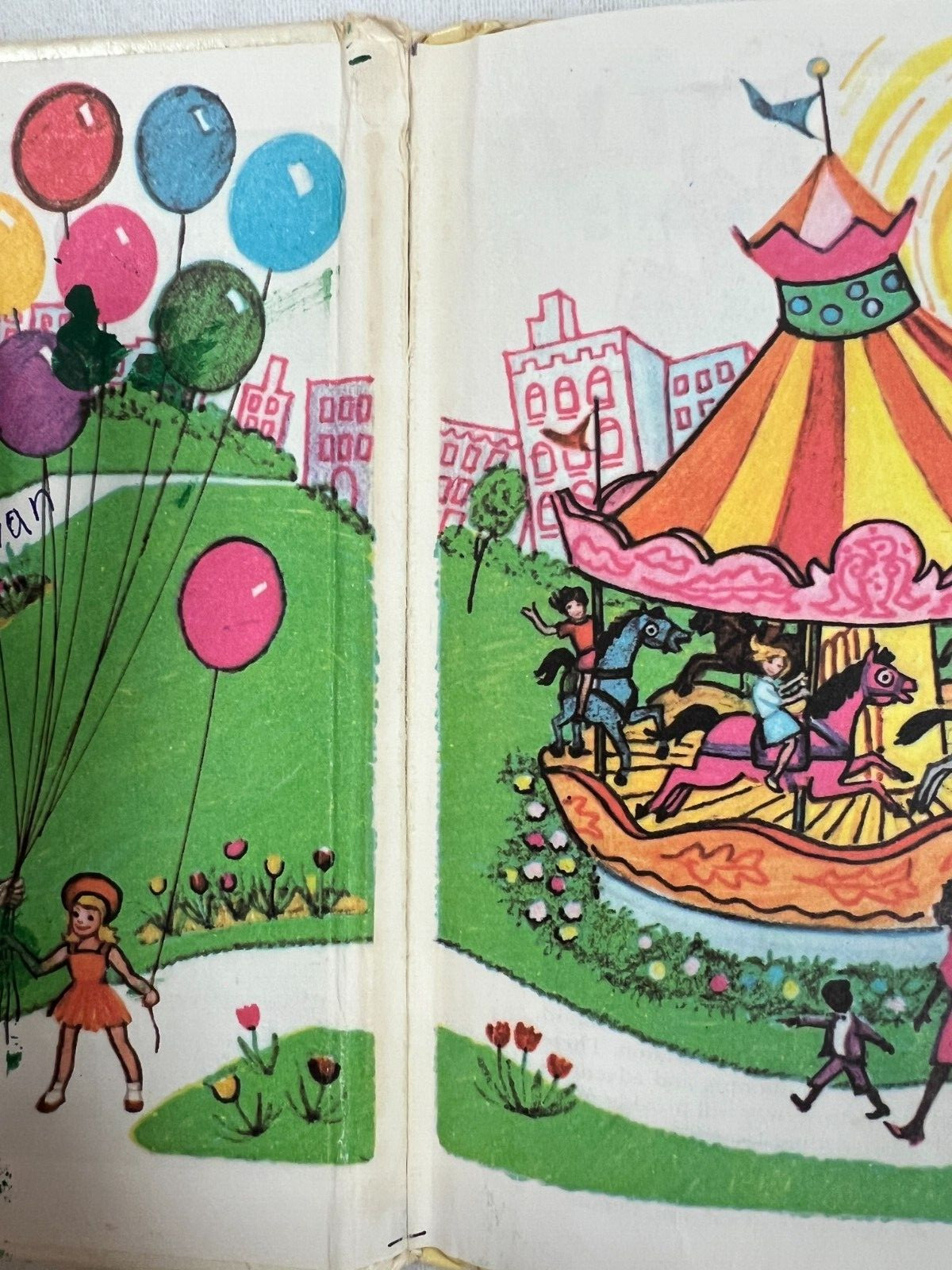 5 Rand McNally Book Lot – dated 1944-1975- Donkey, Bear, Engie, Mixer & King