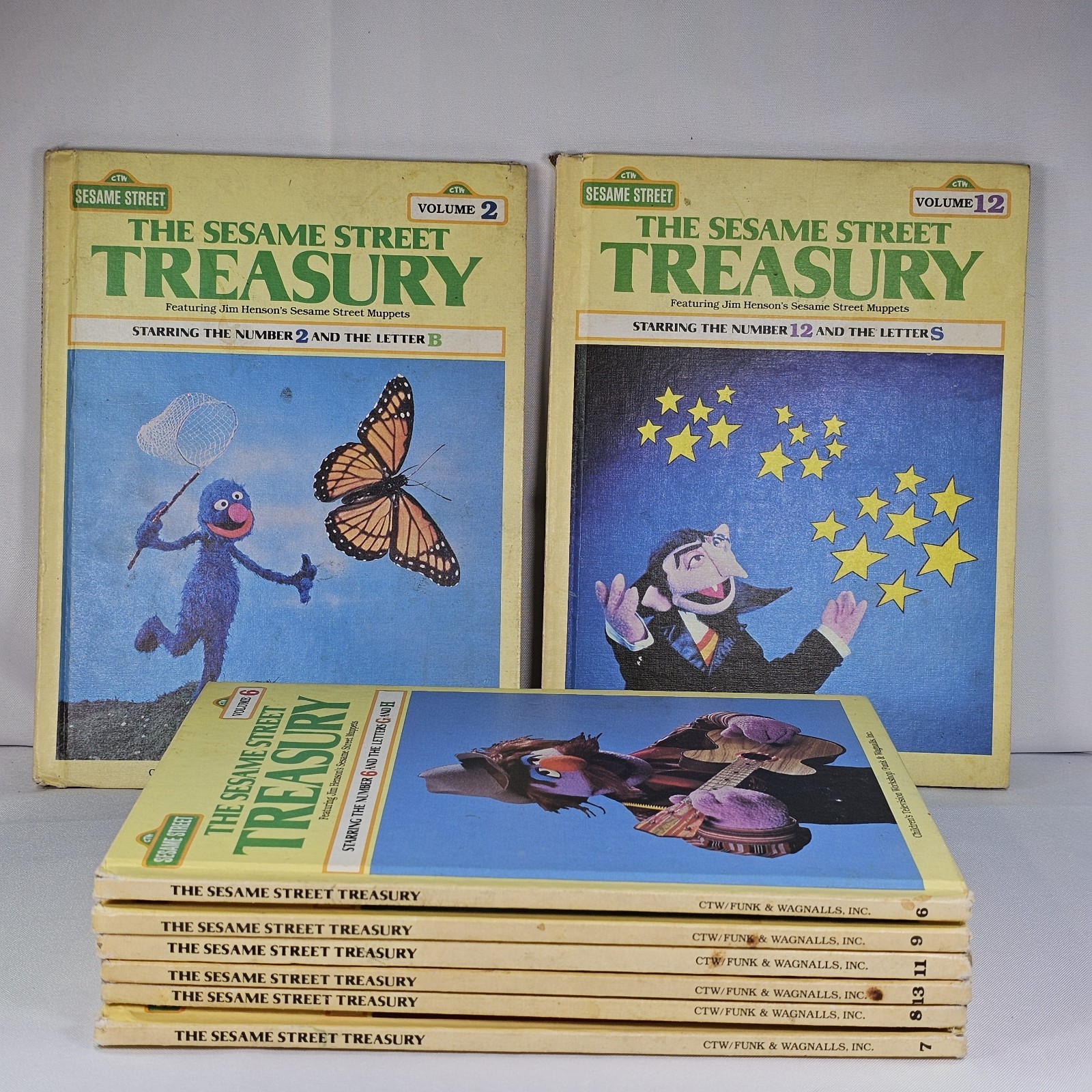 Vintage The Sesame Street Treasury 1983 Volume 2, 6-9, 11-13 Set Children Books