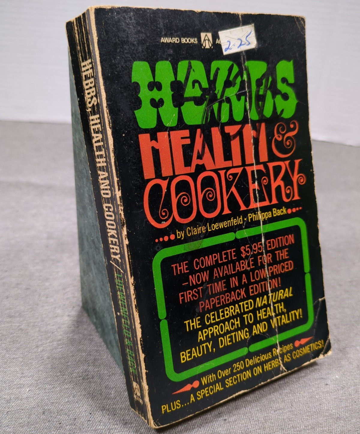 1967 Herbs Health & Cookery VTG Cookbook by Claire Loewenfeld & Phillipa Back PB