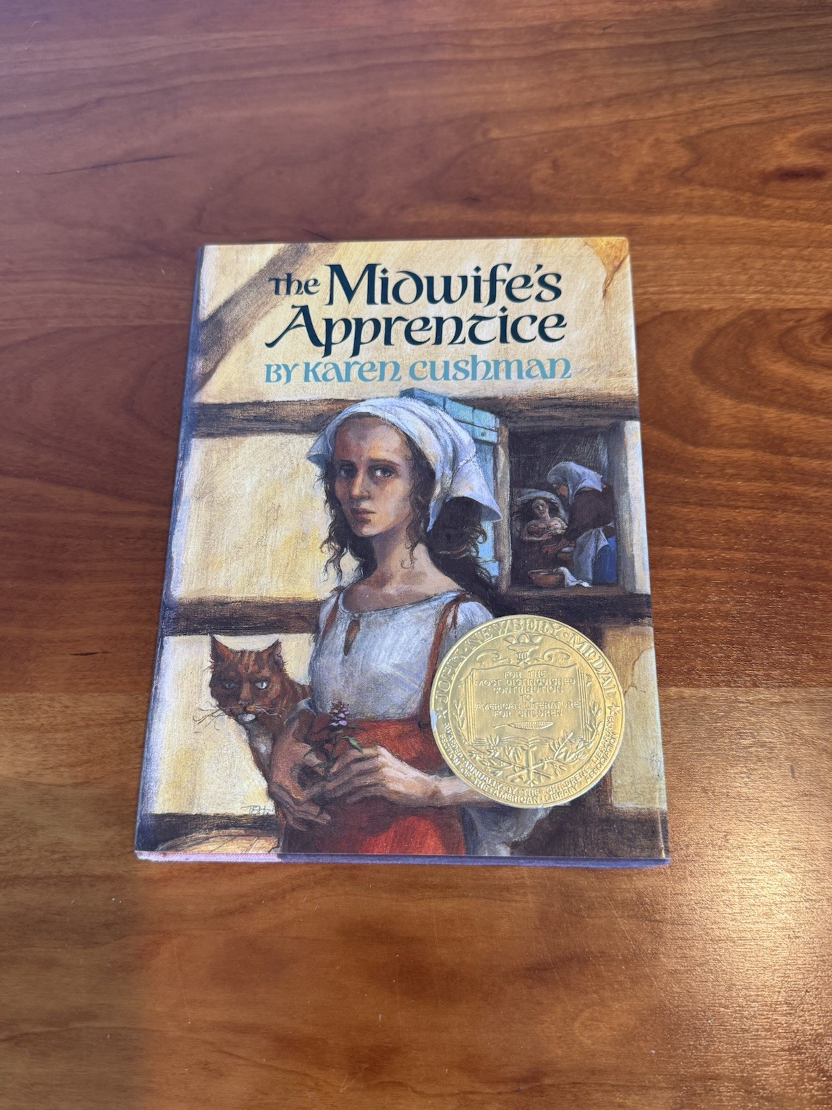Exceptional mint hardback book: The Midwife’s Apprentice by Karen Cushman 1995