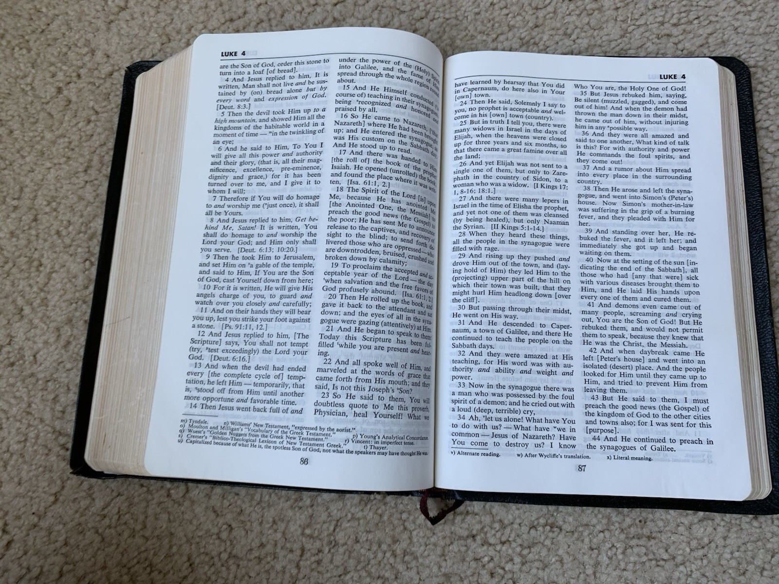 The Amplified Bible AMPC – 1965 Edition 4th Printing – Zondervan Leather