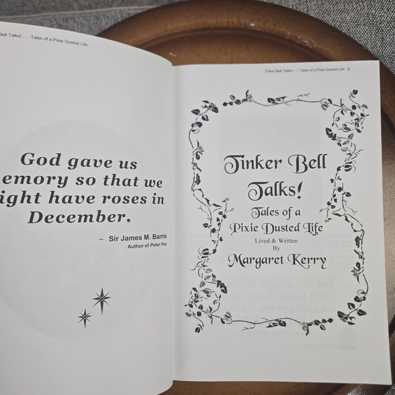 Tinker Bell Talks! Tales of a Pixie Dusted Life by Margaret Kerry Book EUC
