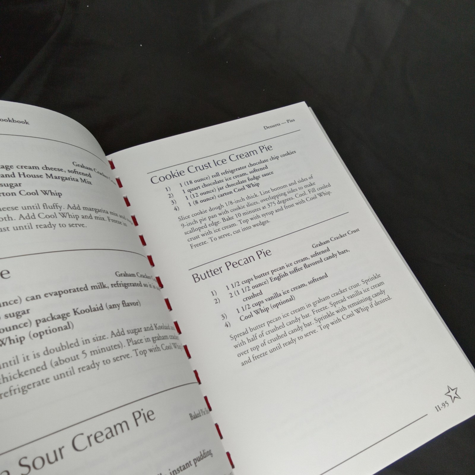 Vintage Cookbook Four Ingredient Recipes Spiral Bound Hardcover 376 Pages