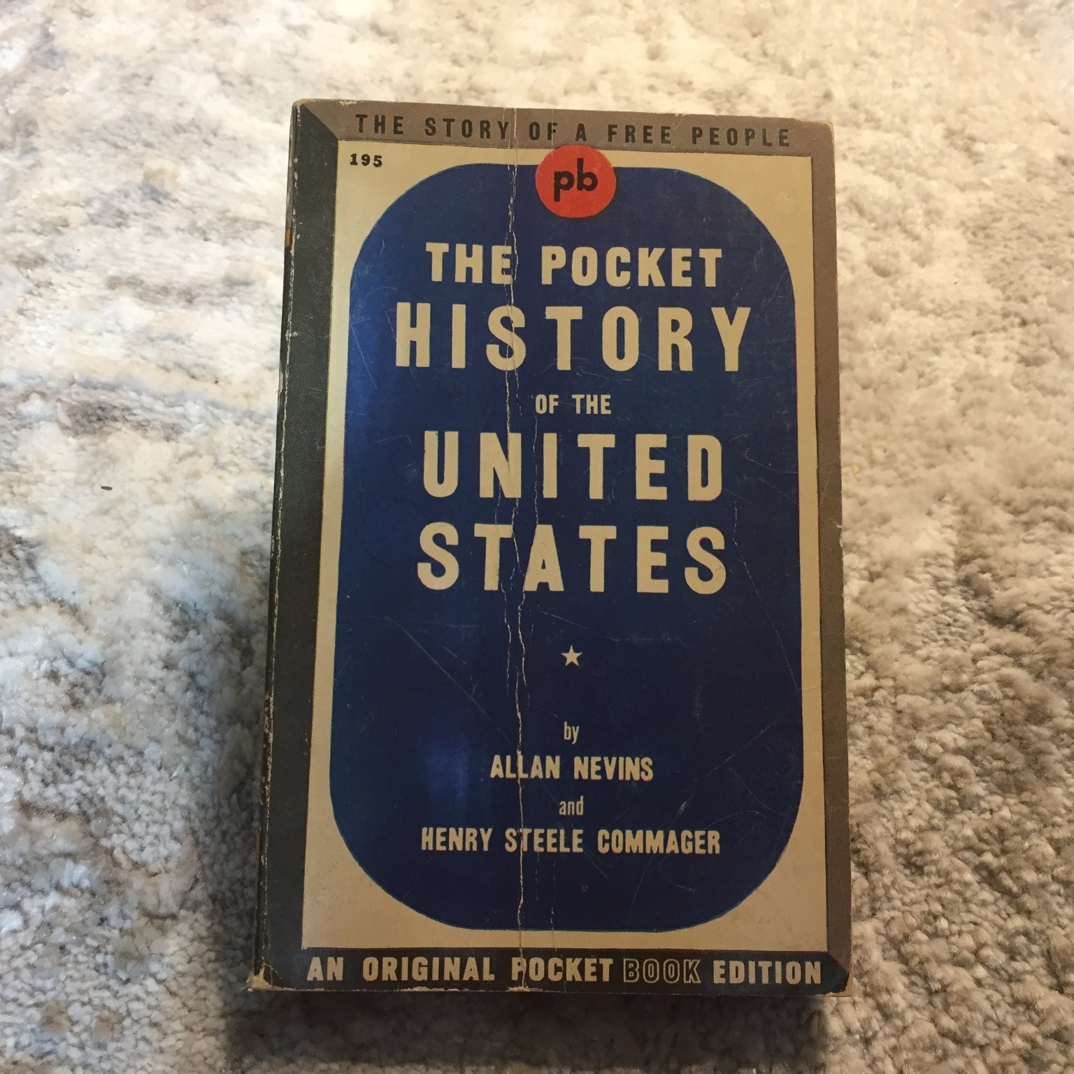 The Pocket History of the United States Nevins Commmager 1943 Pocket Books