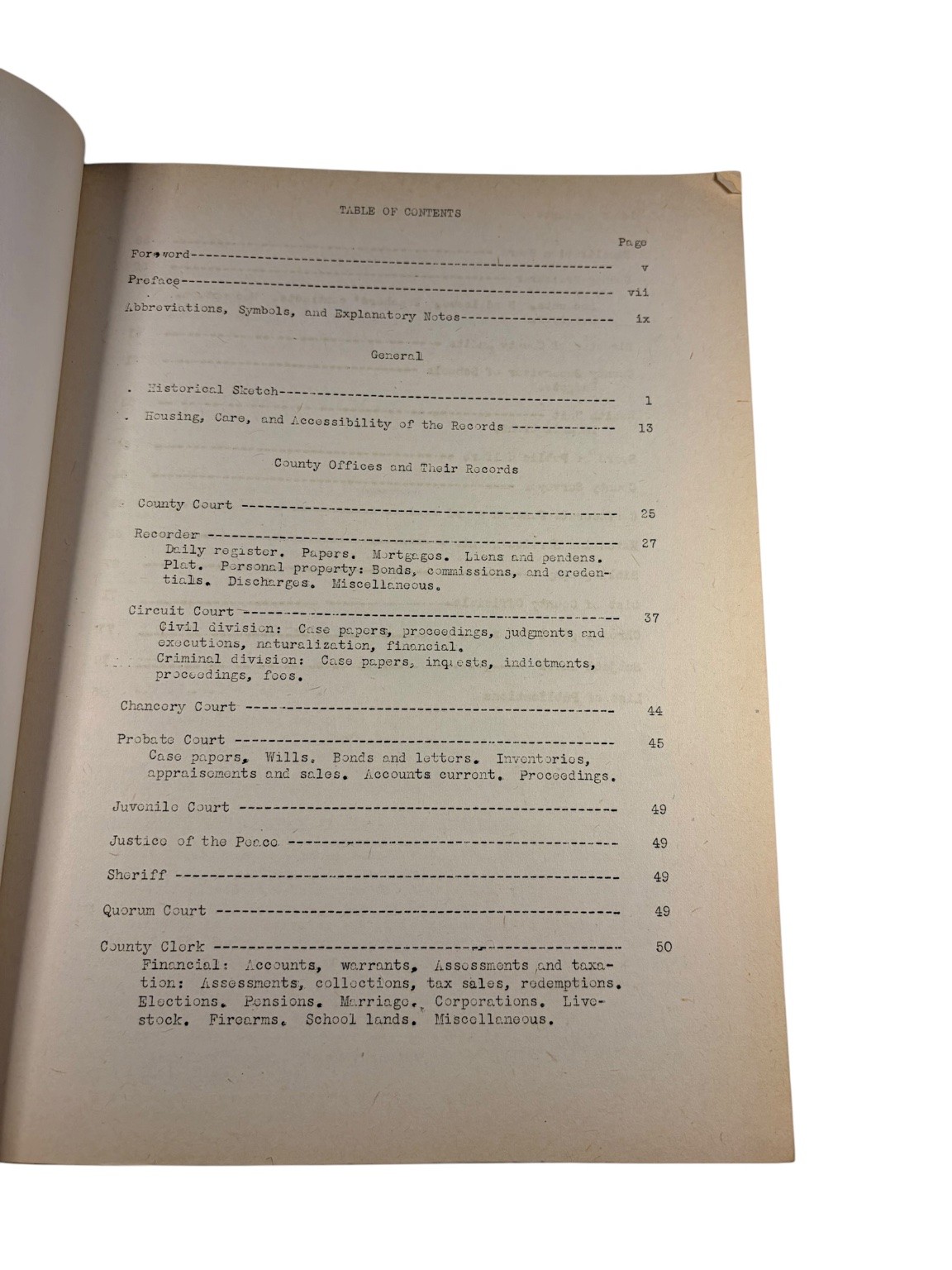 Inventory County Archives Arkansas No. 63 Scott County Waldron 1942 WPA History
