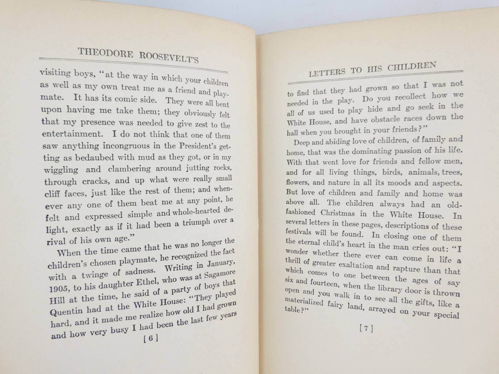 Theodore Roosevelt Letters To His Children 1919 Hardcover 240 Pages Scribner