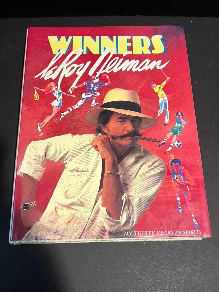 WINNERS LEROY NEIMAN MY THIRTY YEARS IN SPORTS- HAND SIGNED Hardcover Book
