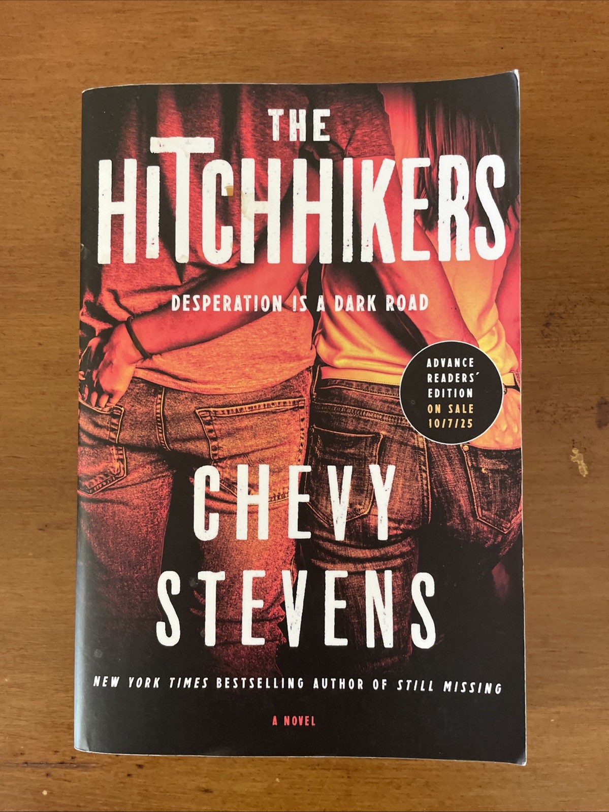 The Hichhikers by Chevy Stevens Advance Readers’ Edition PB