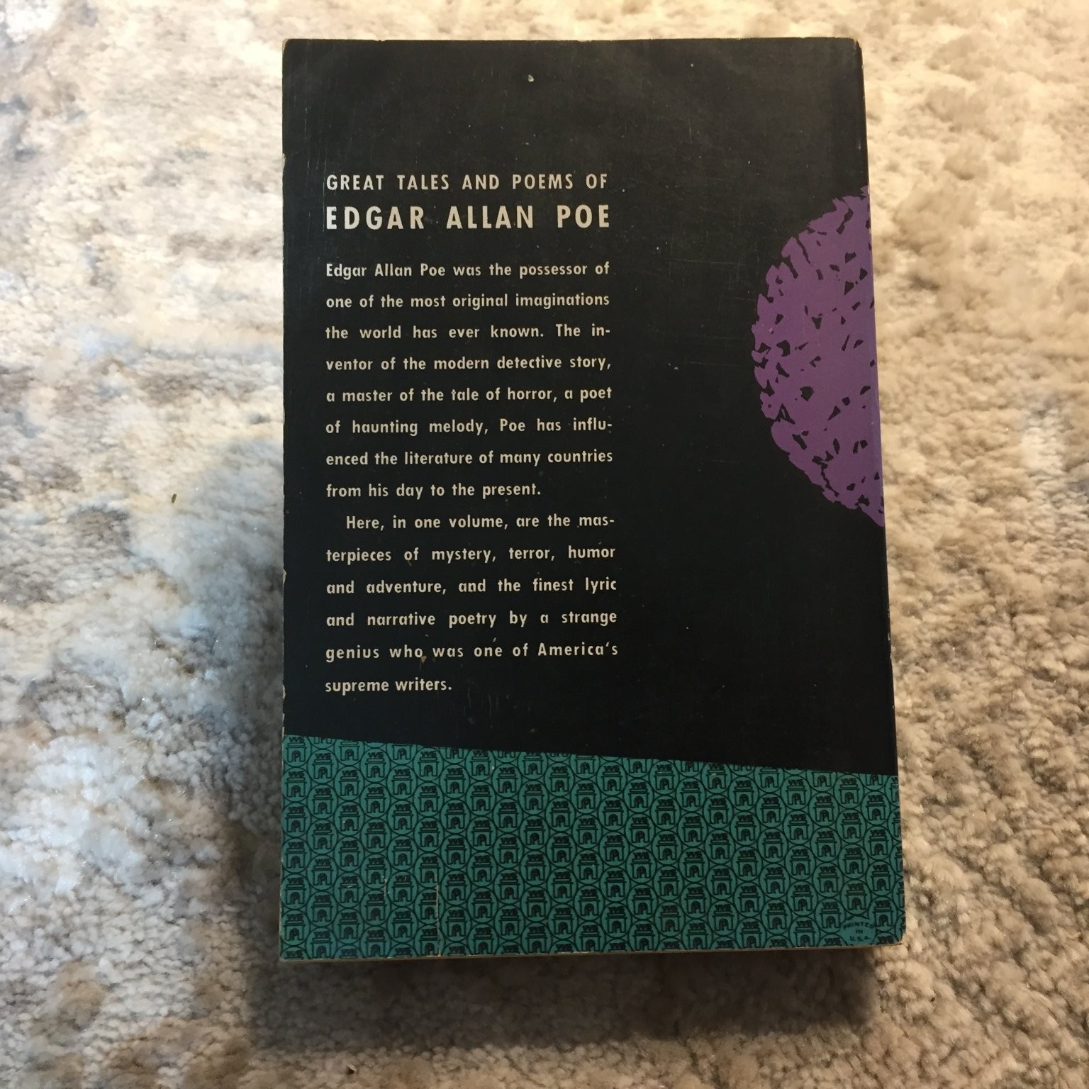 Great Tales and Poems of Edgar Allan Poe 1963 Washington Square Press