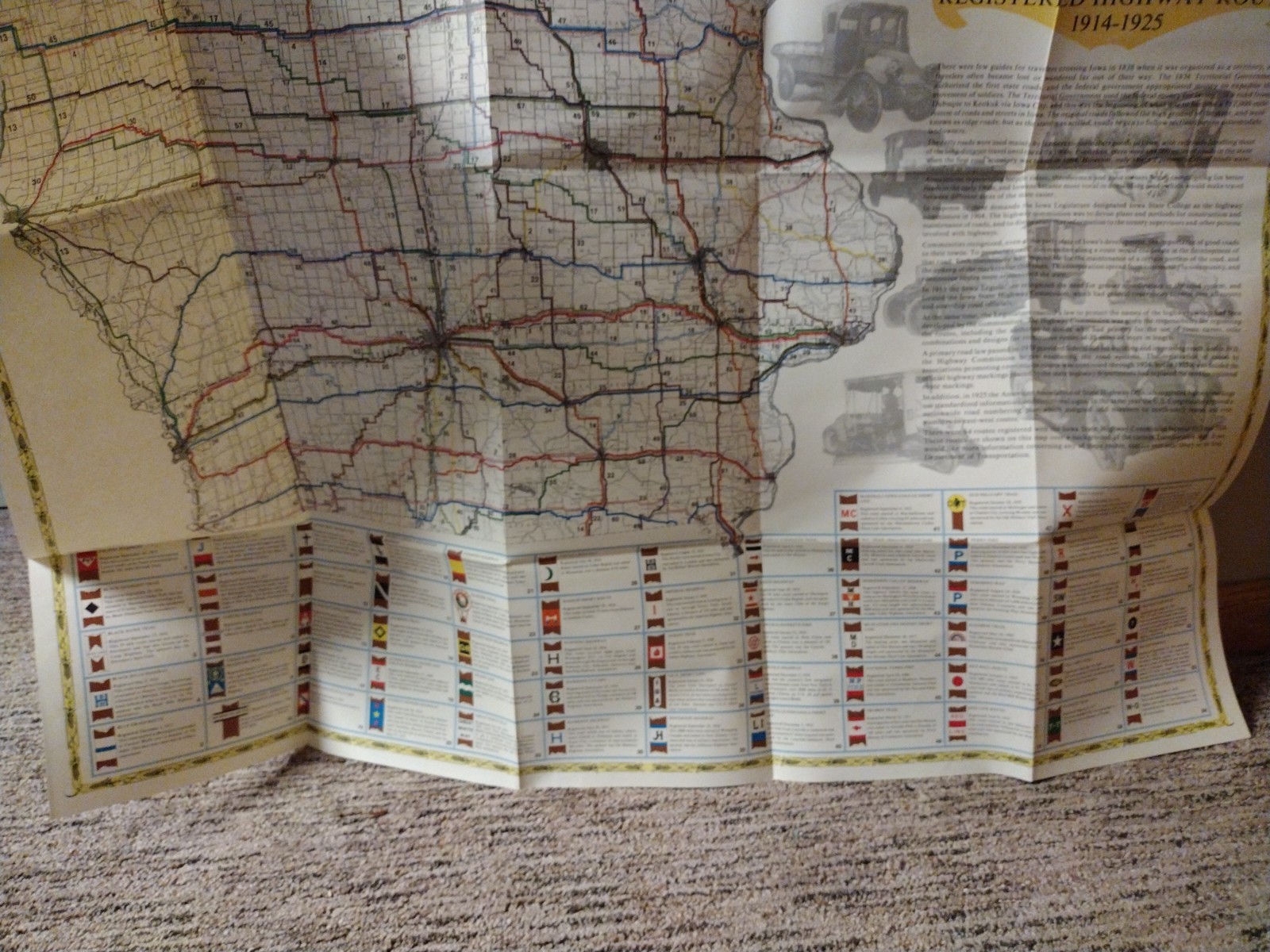Transportation in Iowa A Historical Summary William H. Thompson 1989 w Large Map