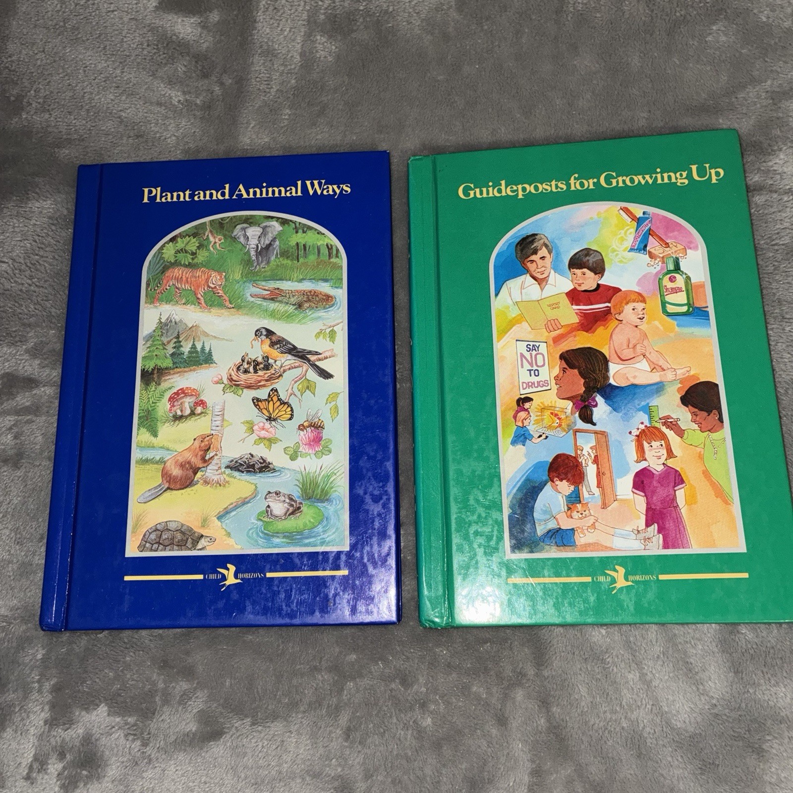 Vintage Child Horizons Set Of 8 Hardback Books Traditional Curriculum 1973-1991