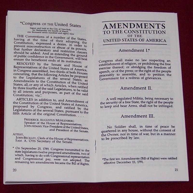 Lot of 25 Pocket Constitutions ~ New United States Constitution Pocket Books