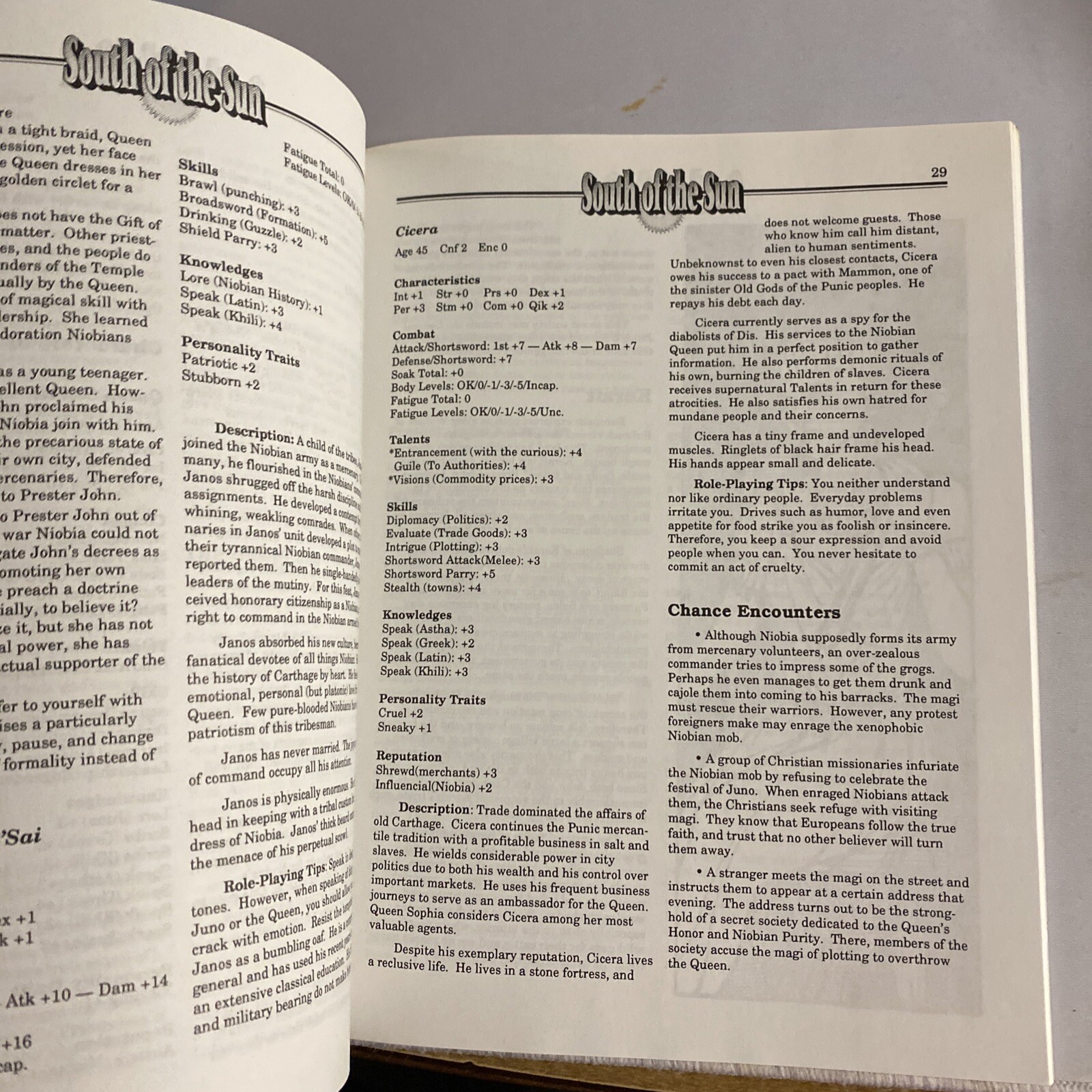 ARS Magica – South of the Sun (Sourcebook) – by Thomas Kane – Atlas Games RPG