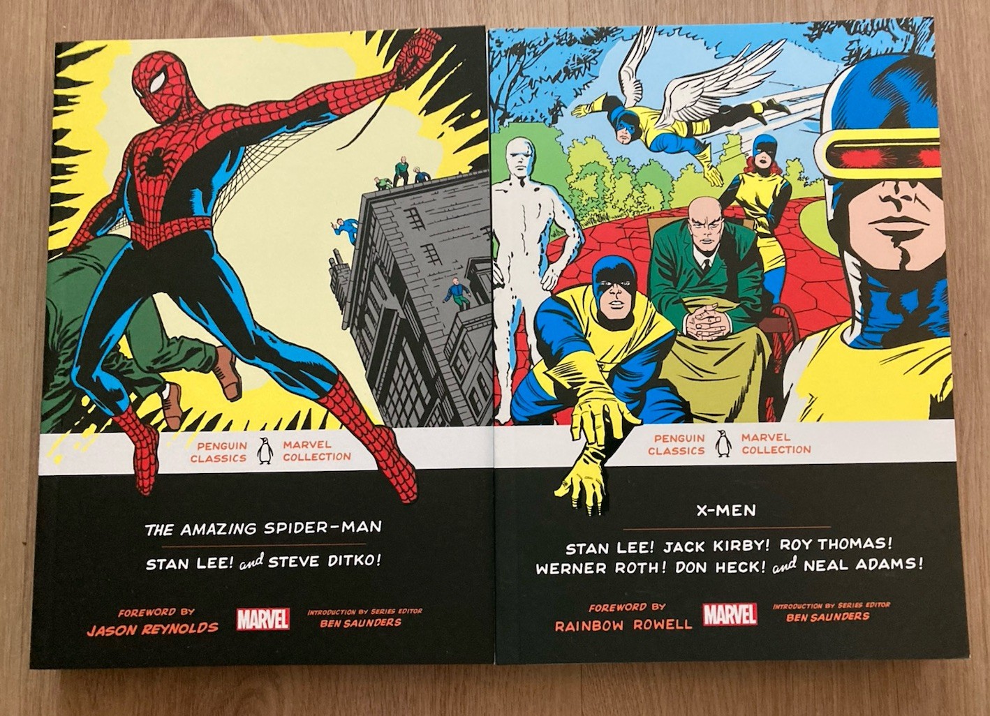 2 Large, Thick TPB Graphic Novels: Penguin Marvel Classics – Spider-Man & X- Men