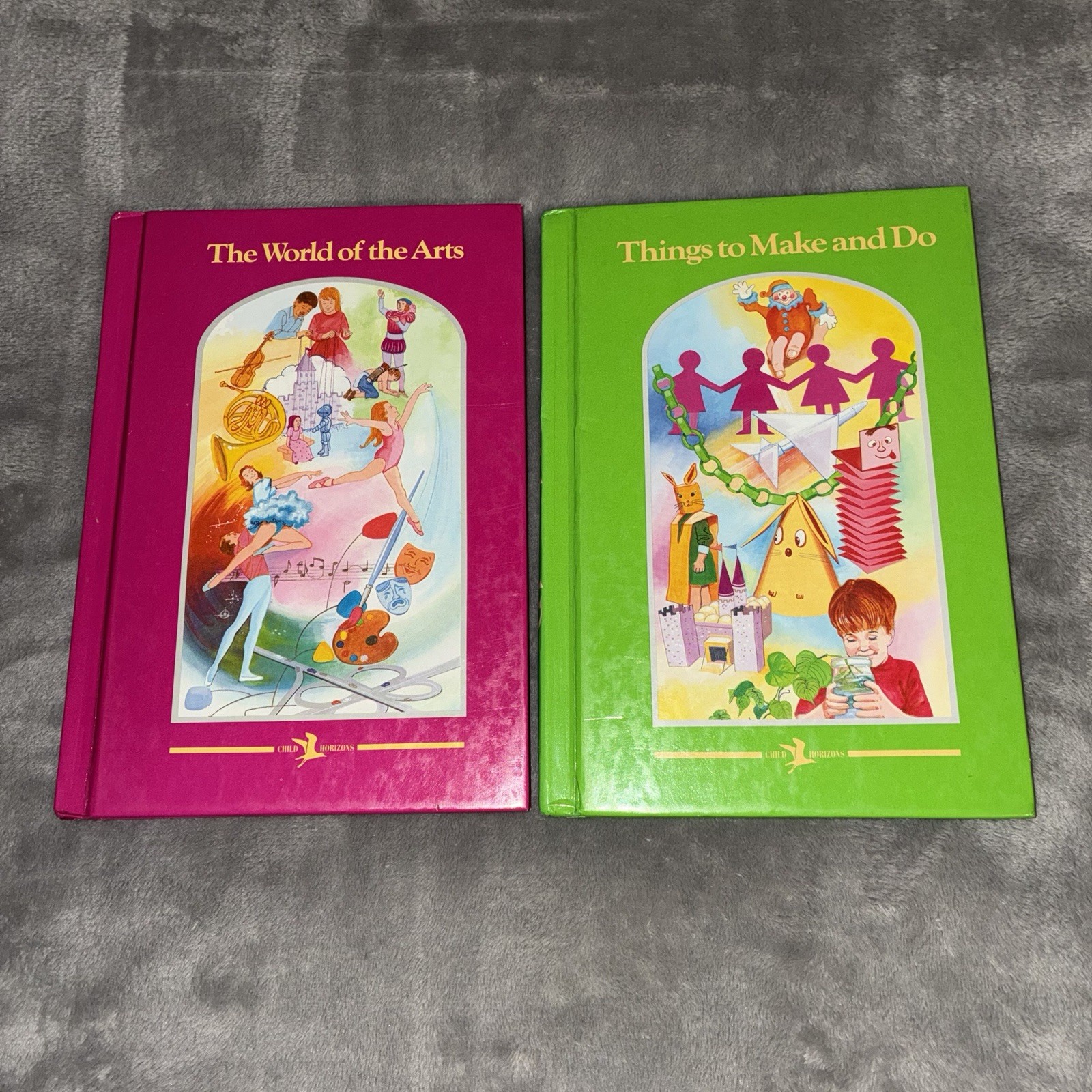 Vintage Child Horizons Set Of 8 Hardback Books Traditional Curriculum 1973-1991