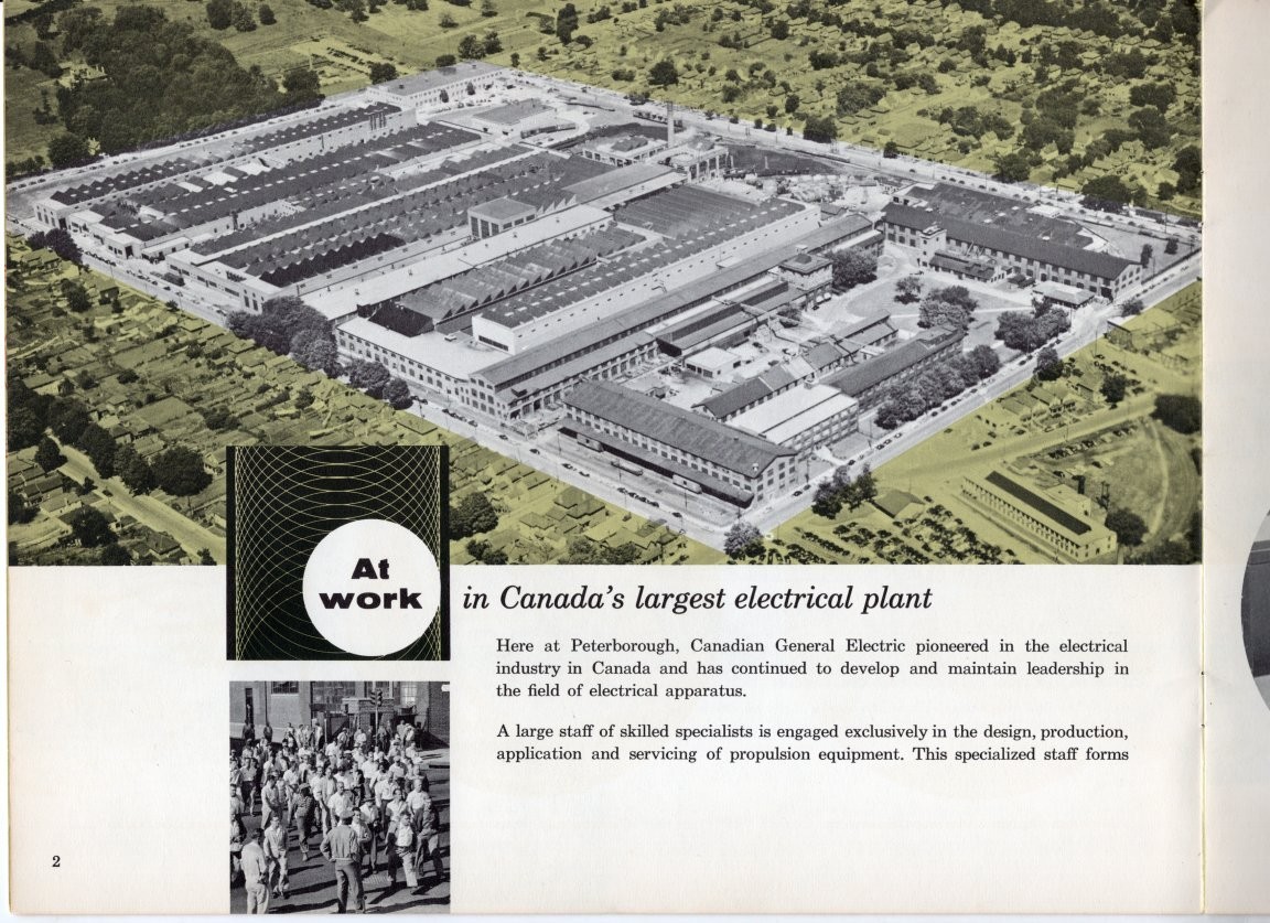 1960s Brochure PROGRESS IN MOTION CANADIAN GENERAL ELECTRIC COMPANY Peterborough