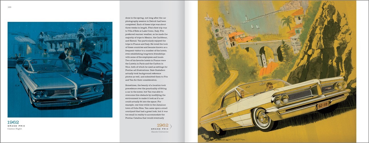 Art Fitzpatrick & Van Kaufman Car Art Book Pontiac Buick Mercury