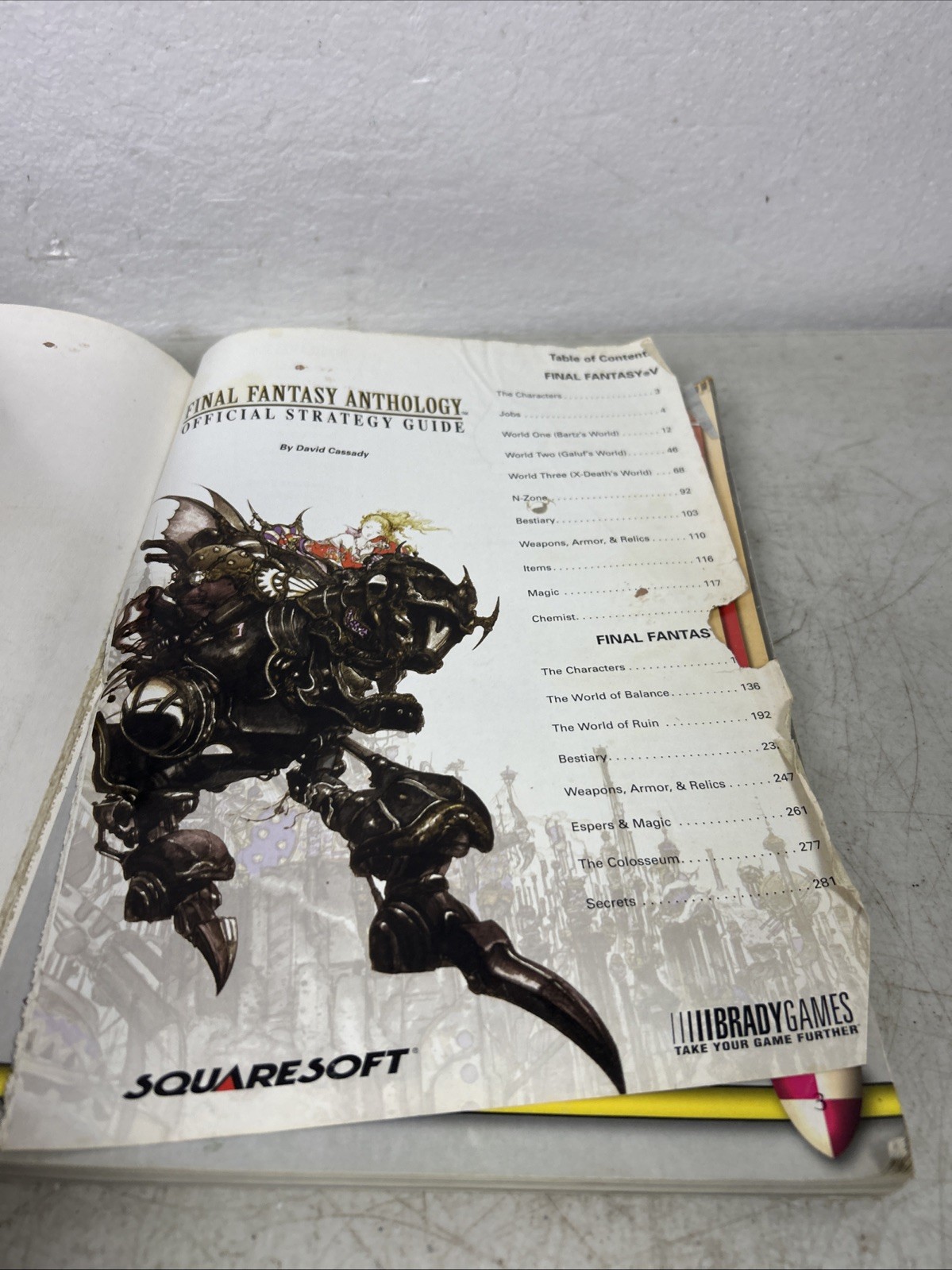 Final Fantasy Anthology: Official Strategy Guide by David Cassady, Brady Games
