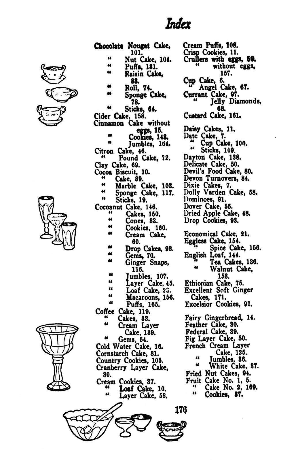 “1904” 365 Cakes and Cookies Vintage Cook Book 179 Pages