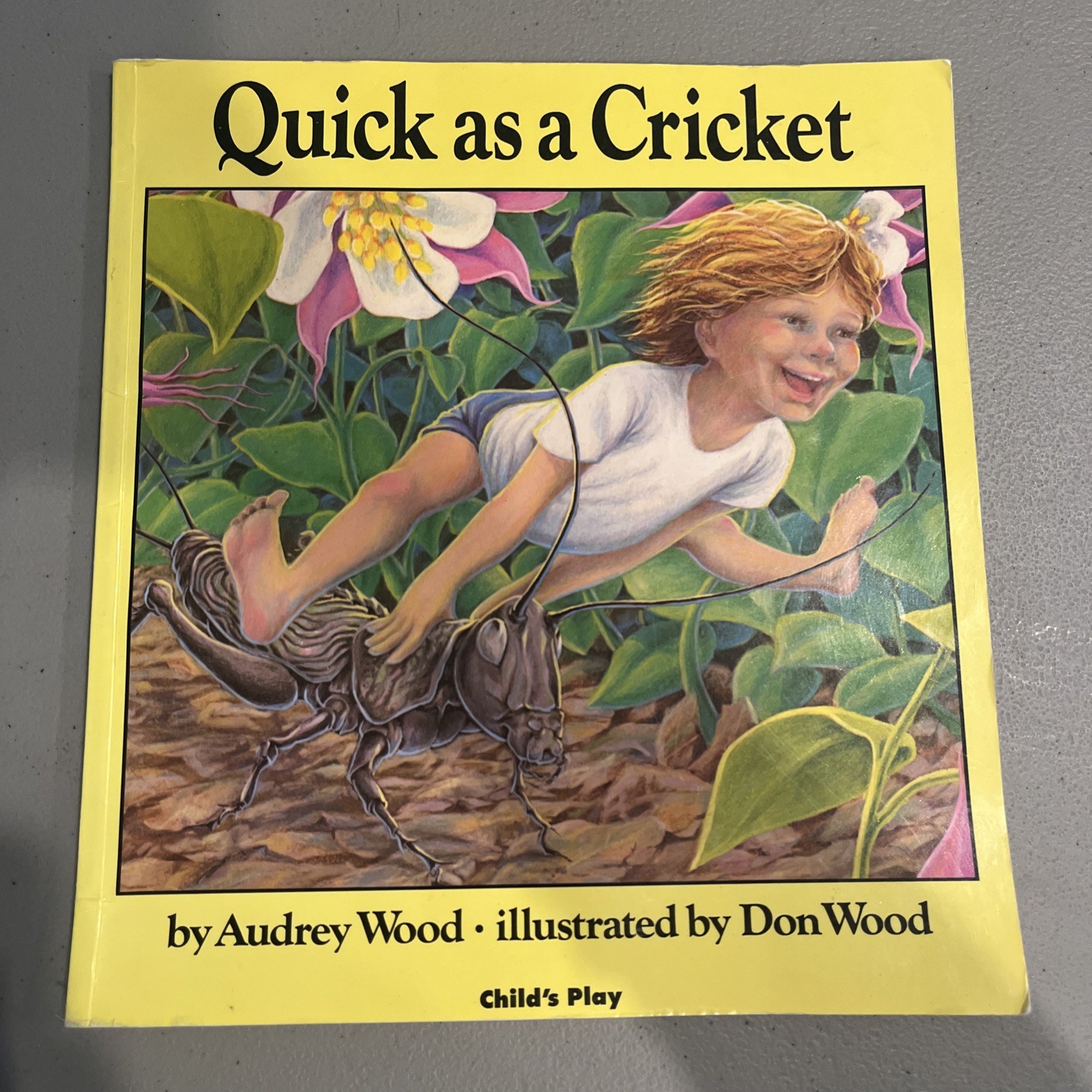 Quick As a Cricket by Audrey Wood (1988, Trade Paperback)