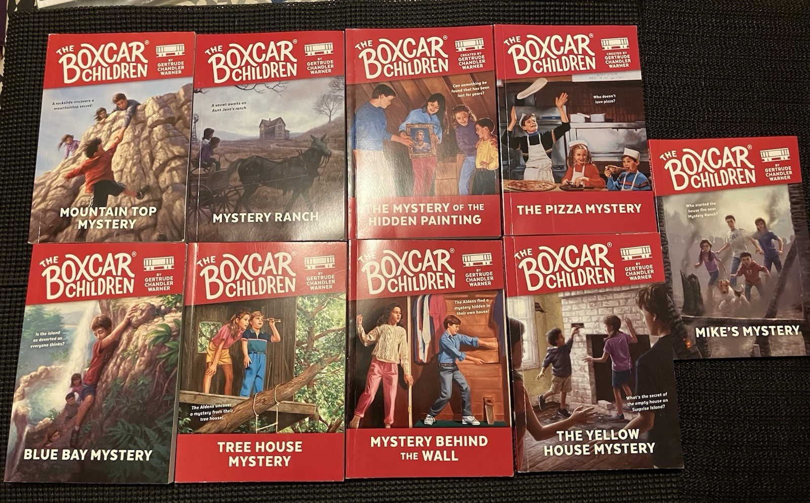9 NEW The BOXCAR CHILDREN Series Books Lot Gertrude Chandler Warner Age 6-10
