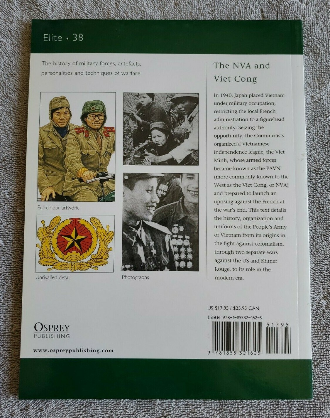 Elite Ser.: The NVA and Viet Cong by K. Bowra and Kenneth Conboy (1992, Trade Pa
