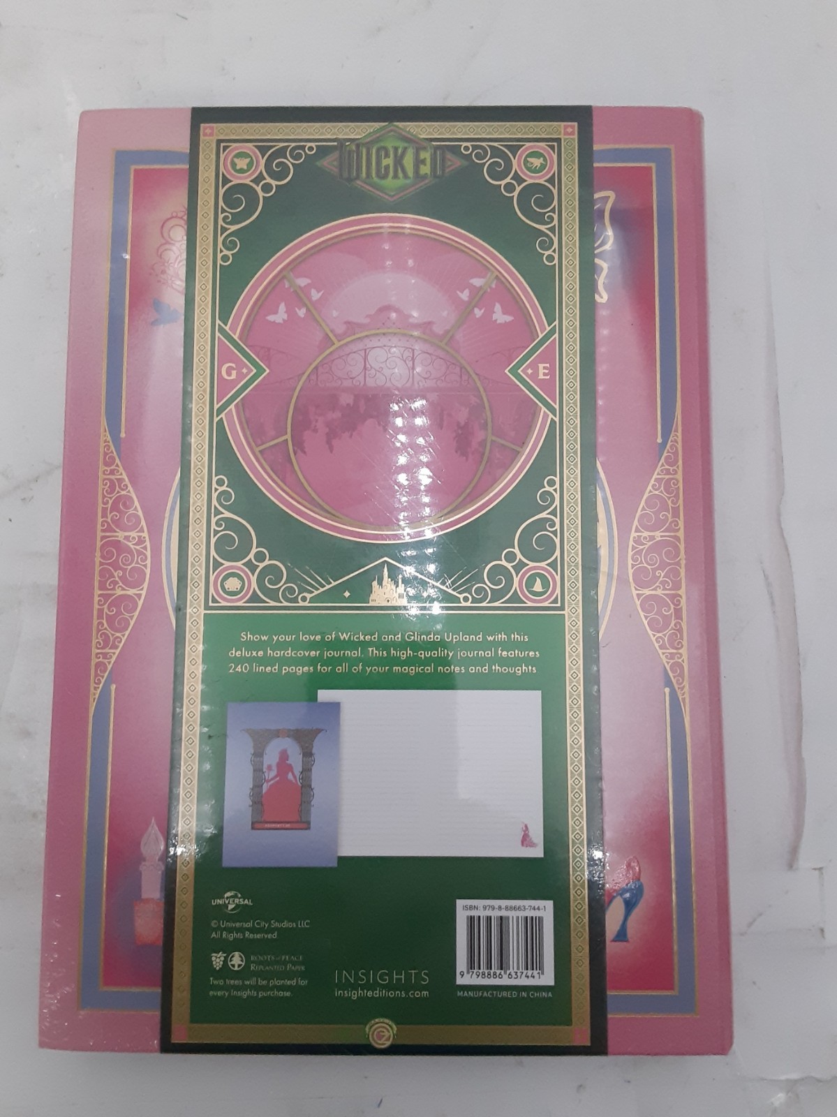 Wicked: Glinda Hardcover Journal 240 pages Sealed 9798886637441