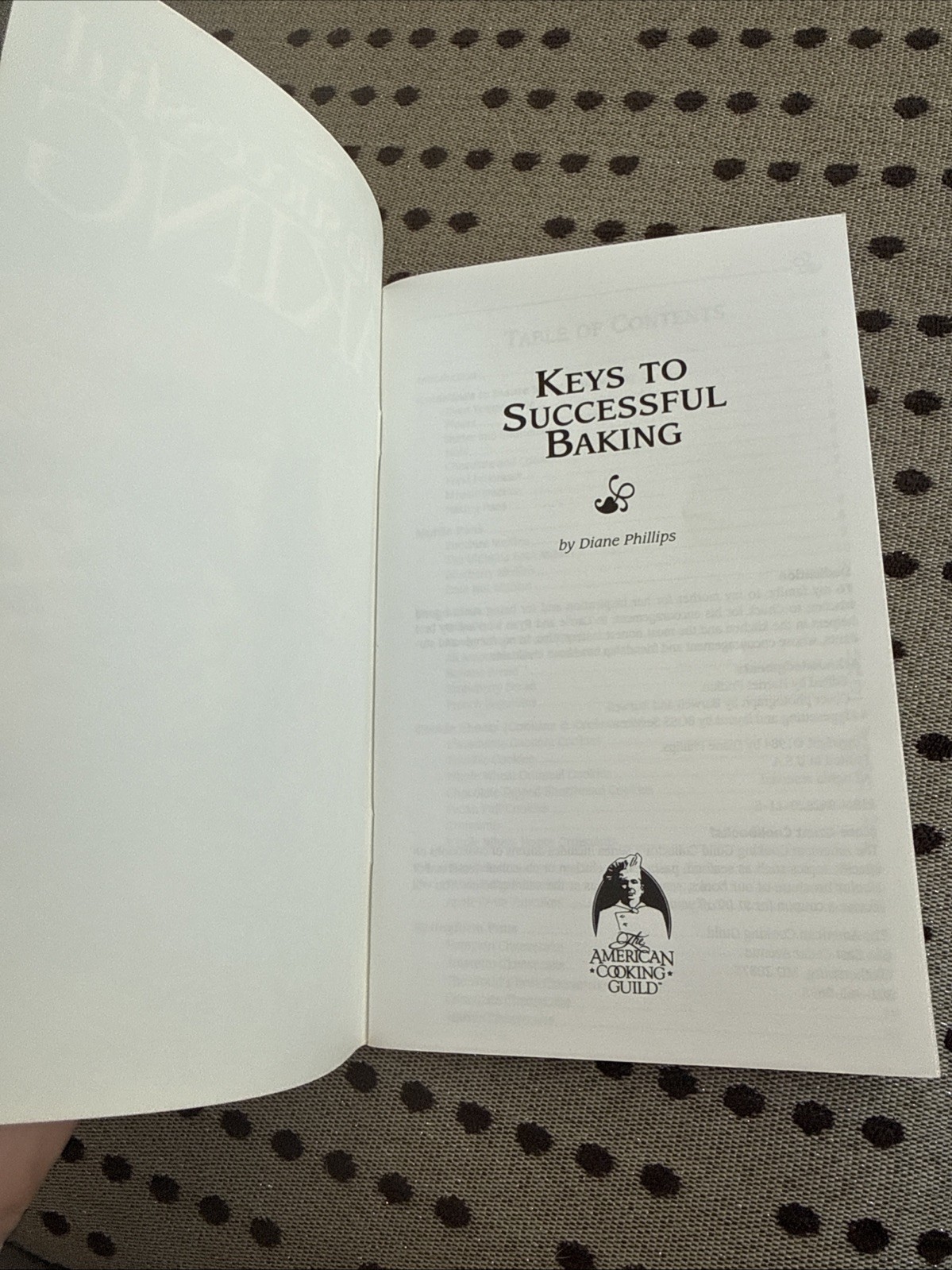 Keys to Successful Baking – by Diane Phillips – 1984 Cookbook