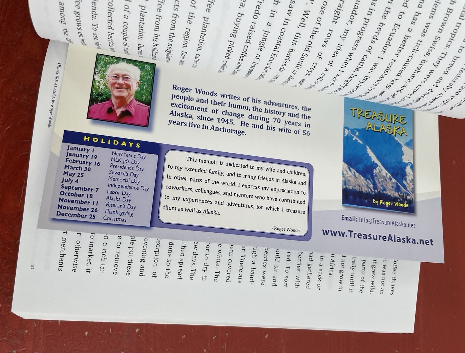 Treasure Alaska by Roger Woods SIGNED First Edition Paperback 2014