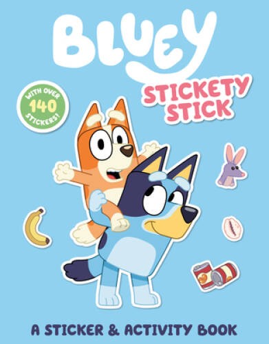 Bluey: Stickety Stick: A Sticker Activity Book – Paperback – GOOD