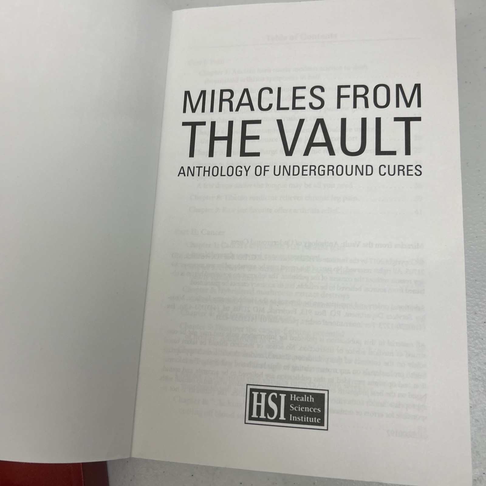 Miracles from the Vault Anthology of Underground Cures & Cured 81 Natural Cures
