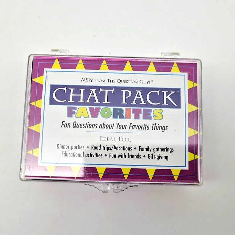 Conversation Starter Card Game Chat Pack Favorites New Parties Gatherings