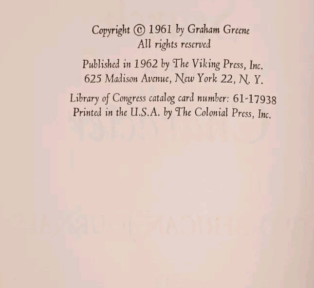 IN SEARCH OF A CHARACTER: Two African Journals by Graham Green (1962 HC/DJ)