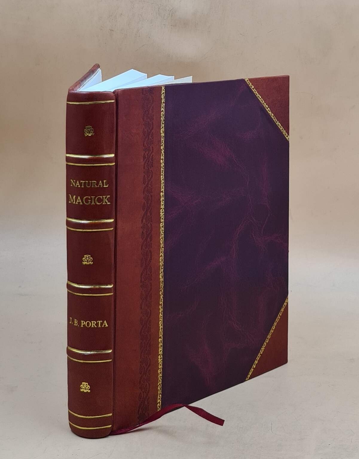 Natural Magick in 20 Bookes 1658 by John Baptista Porta [Leather Bound]