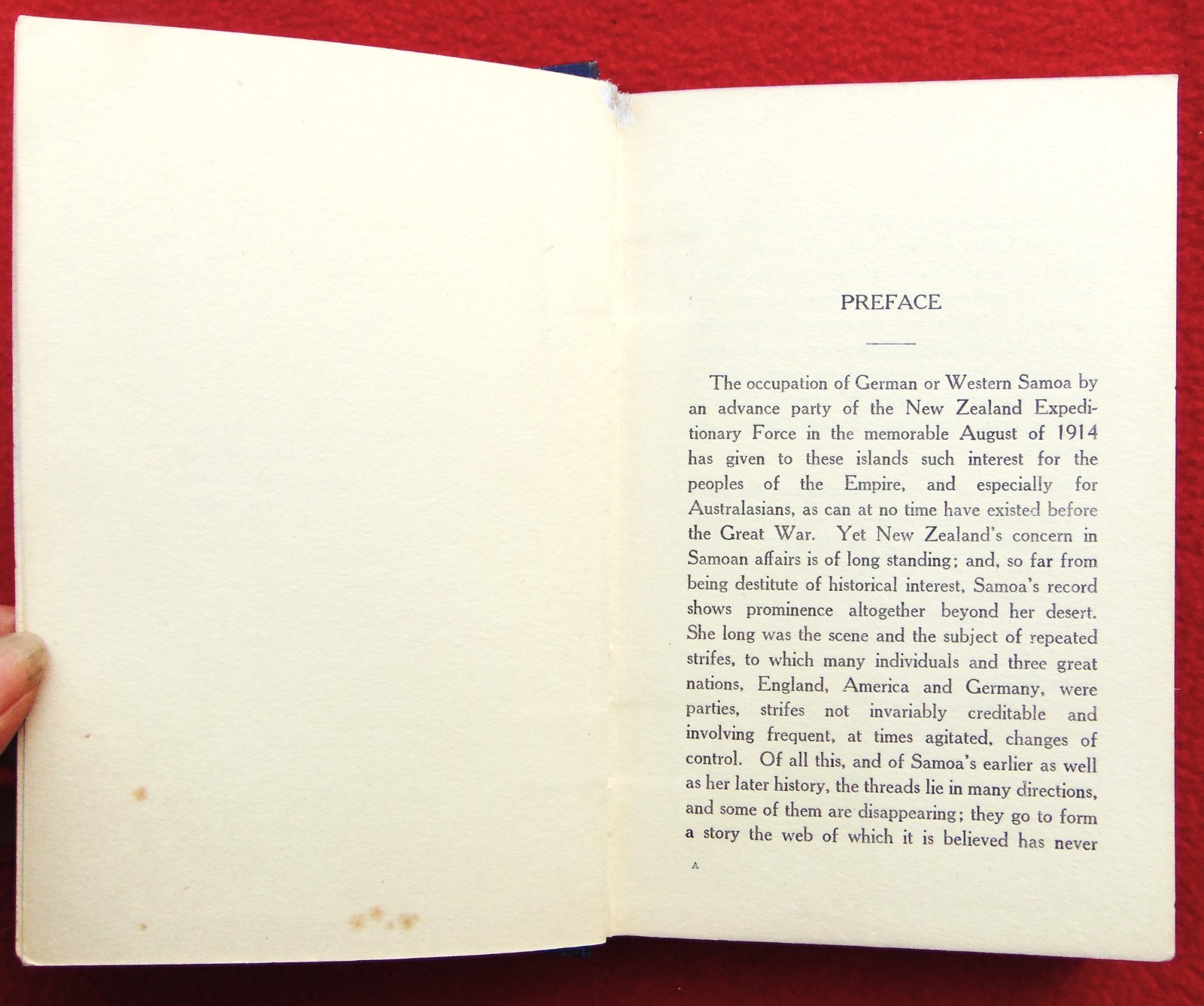 RARE ANTIQUE ORIGINAL 1918 BOOK “HISTORY OF SAMOA” ~ BY R.M. WATSON, L.L.B.